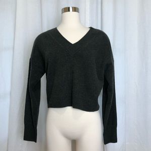 NWOT - Naadam 100% Cashmere V-neck Cropped Sweater - Size XS